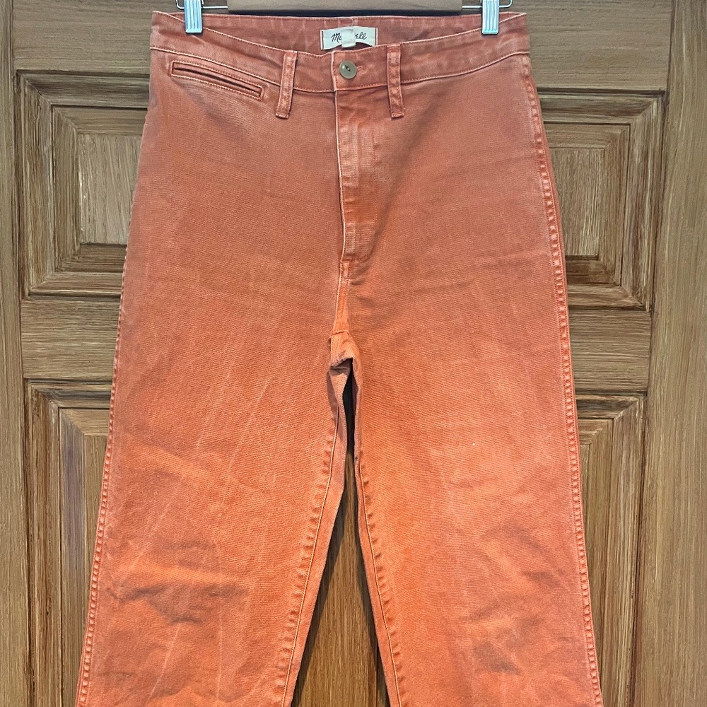Madewell wide leg cropped jeans
